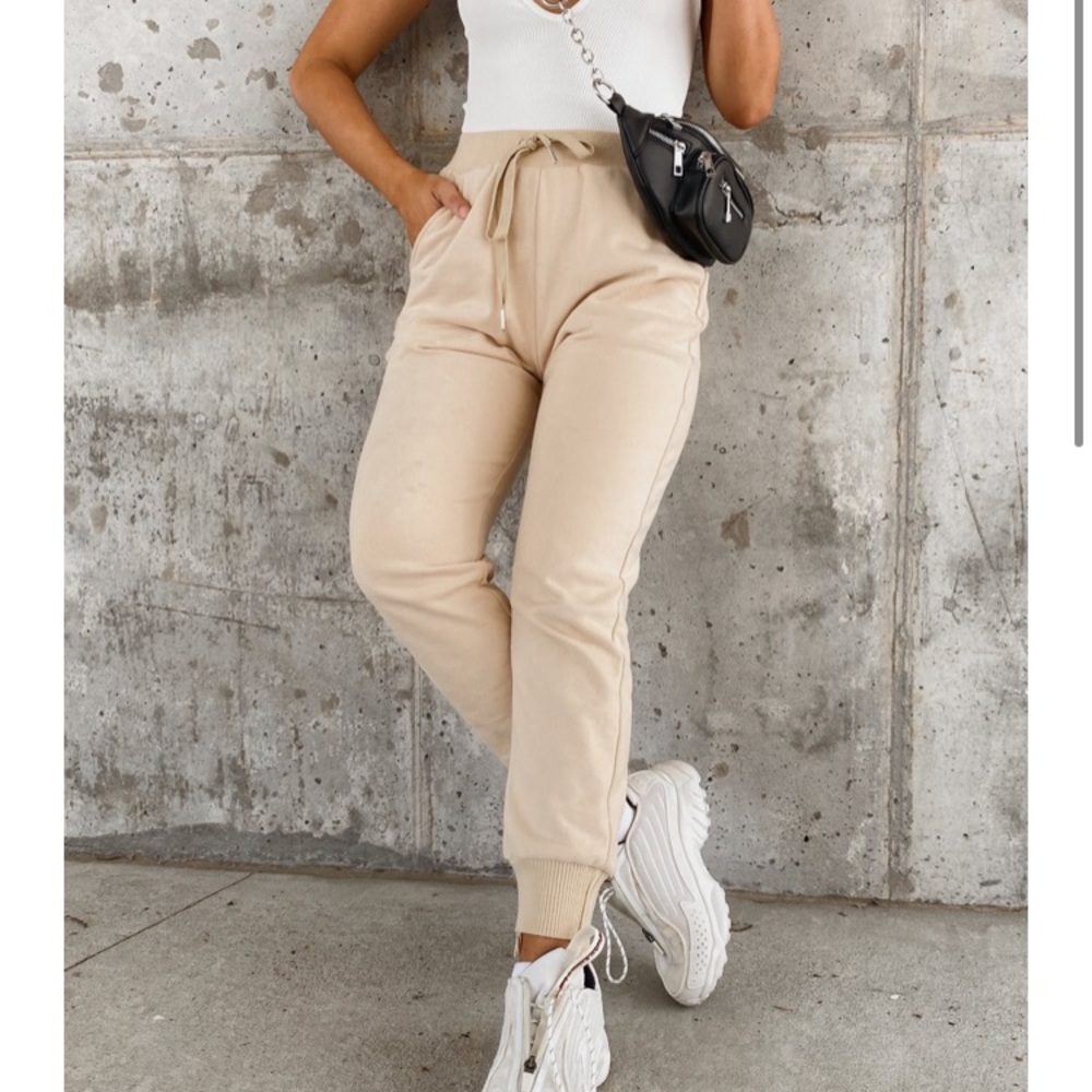 State of Myne beige joggers